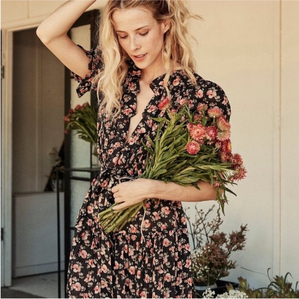 Doen Poet Dress in Poppy . Size XS